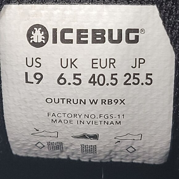 Icebug Outrun W RB9X Women's Blue Running Shoes US Size L9 - Picture 8 of 8